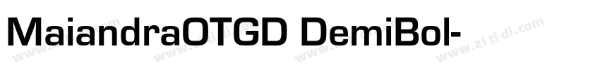 MaiandraOTGD DemiBol字体转换